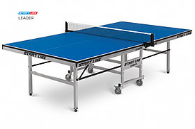 Теннисный стол Leader blue - клубный стол для настольного тенниса. Подходит для игры в помещении, идеален для