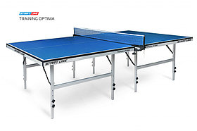 Теннисный стол Training Optima blue - стол для настольного тенниса с системой регулировки высоты. Идеален для