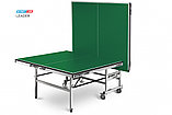 Теннисный стол Leader green - клубный стол для настольного тенниса. Подходит для игры в помещении, идеален для, фото 2