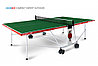 Теннисный стол Compact Expert Outdoor green - складная модель всепогодного теннисного стола для улицы и