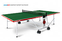 Теннисный стол Compact Expert Outdoor green - складная модель всепогодного теннисного стола для улицы и, фото 1