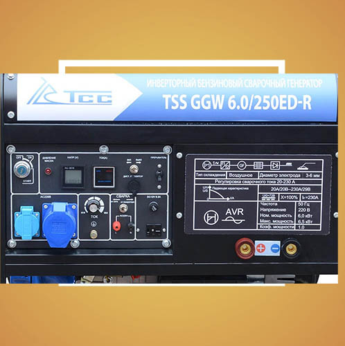 Инверторный бензиновый сварочный генератор TSS GGW 6.0/250ED-R - фото 2 - id-p155444128