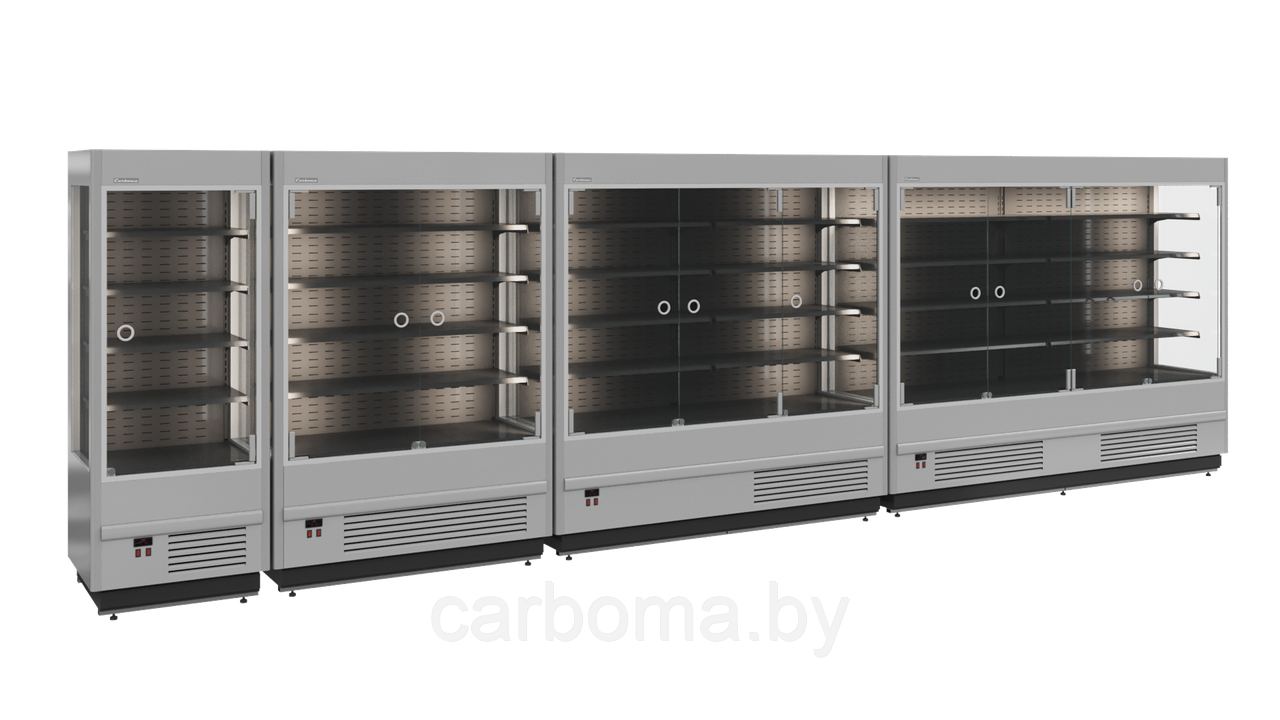 Витрина пристенная Carboma Cube FC20-07 VM 2,5-1 LIGHT (фронт X0 распашные двери) 0 +7 - фото 3 - id-p164550393