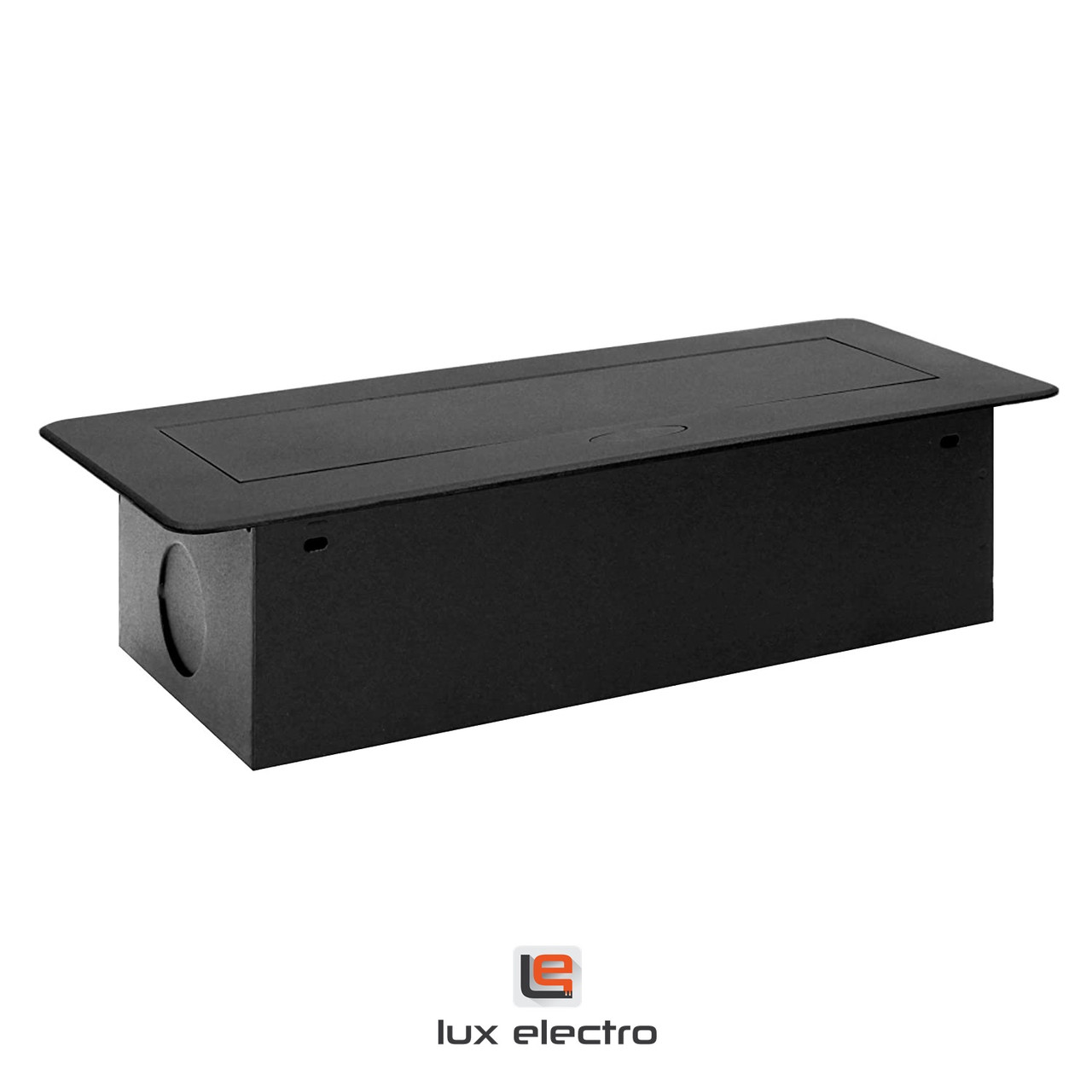 Блок розеточный встраиваемый Orno 3x2P+E со шторками, без кабеля, 3600Вт, металл, черный - фото 3 - id-p164550255