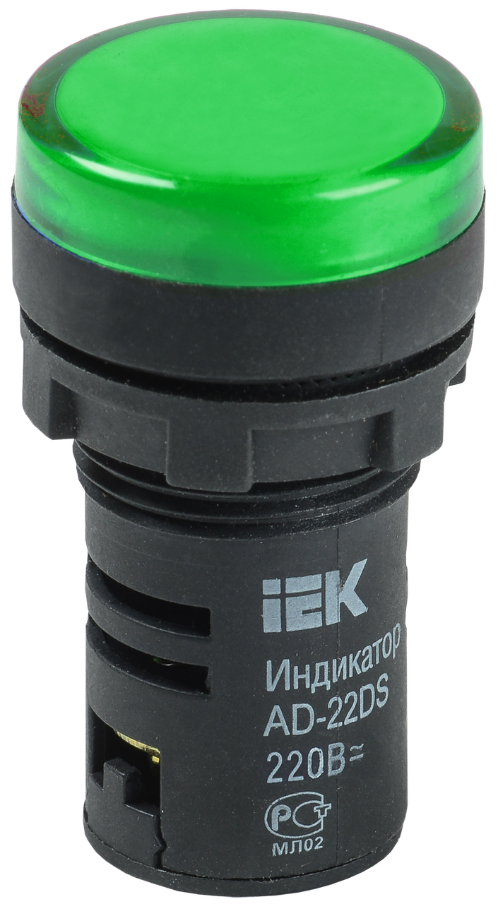 Лампа AD22DS(LED)матрица d22мм зеленый 230В / BLS10-ADDS-230-K06