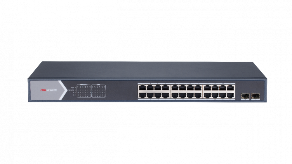 Коммутатор Ethernet с PoE 19" Hikvision DS-3E0526P-E/M