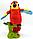 Говорящий попугай АРА. Повторюшка , машет крыльями,  с подставкой, фото 3