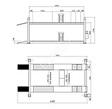 Техносоюз ES4D-4 Подъемник 4-хст. г/п 4т,эл/гидр. с траверсой, фото 5