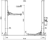 Техносоюз ES-4 Подъемник 2-хст. г/п 4т (серая каретка), фото 5