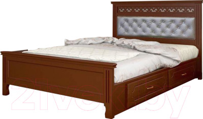 Полуторная кровать Bravo Мебель Грация 140x200 с ящиками