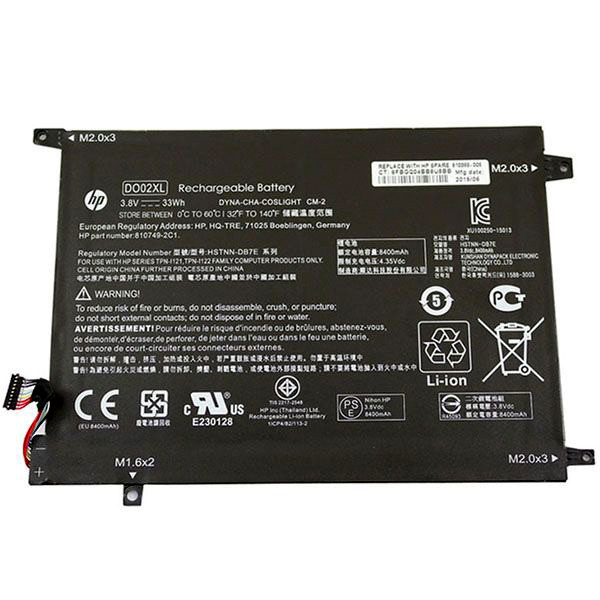 Аккумулятор (батарея) для ноутбука HP Pavilion X2 10 N030CA (DO02XL) 3.8V 33Wh