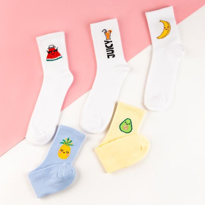 Подарочный набор женских носков «Juicy socks» 5 пар - фото 2 - id-p164602411