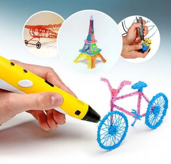 3D ручка 3Dpen-2 для создания объемных изображений с LCD-дисплеем + 1 рулон ABS-пластика в комплекте - фото 3 - id-p164602987
