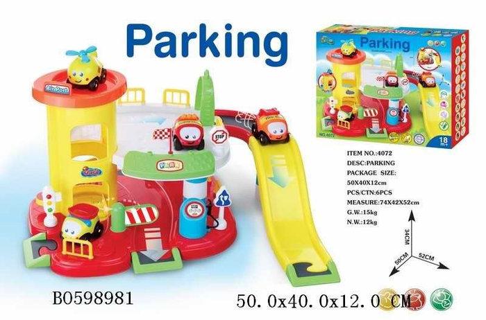 Гараж-парковка для малышей с машинками арт. 4072, детский паркинг
