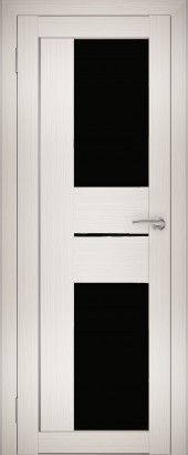 Двери межкомнатные экошпон Амати 22 Черное стекло - фото 5 - id-p135605571
