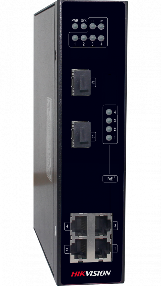 Коммутатор Ethernet с PoE промышленный Hikvision DS-3T0306P