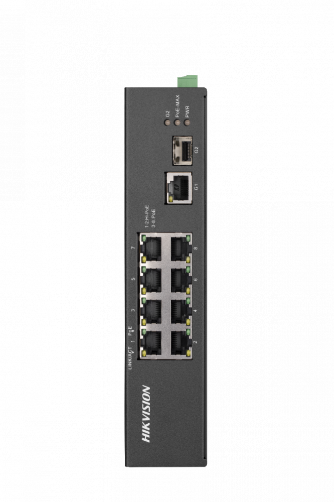 Коммутатор Ethernet с PoE промышленный Hikvision DS-3T0310HP-E/HS