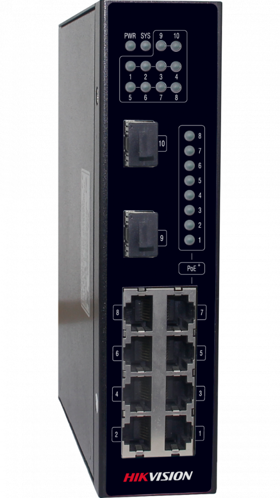 Коммутатор Ethernet с PoE промышленный Hikvision DS-3T0310P