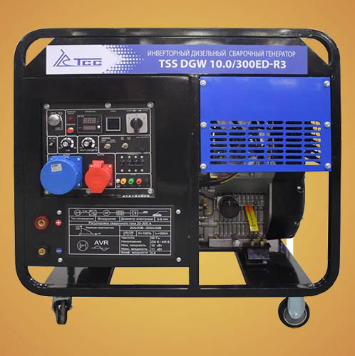 Инверторный дизельный сварочный генератор TSS DGW 10.0/300ED-R3 - фото 4 - id-p155444131