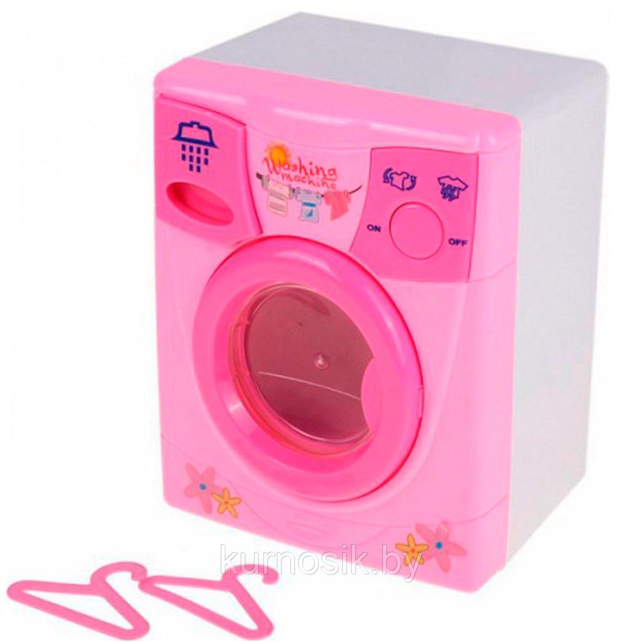 Стиральная машинка детская "Уютный дом" (свет, звук), розово-белая