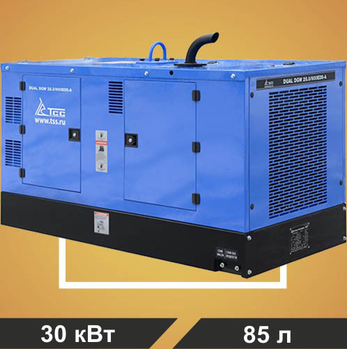 Двухпостовой дизельный сварочный генератор TSS DUAL DGW 28/600EDS-A в кожухе - фото 1 - id-p155444055