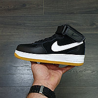 Кроссовки WMNS Nike Air Force 1 Mid Black White Gum