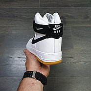 Кроссовки WMNS Nike Air Force 1 High White Black Gum, фото 4