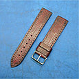 Авторский кожаный ремешок ручной работы для часов 22 мм M075-22, фото 2