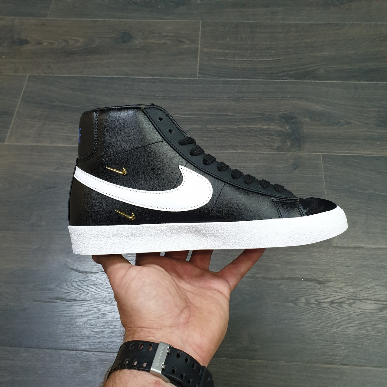 Кроссовки Nike Blazer Mid '77 VNTG Black White - фото 2 - id-p164576349