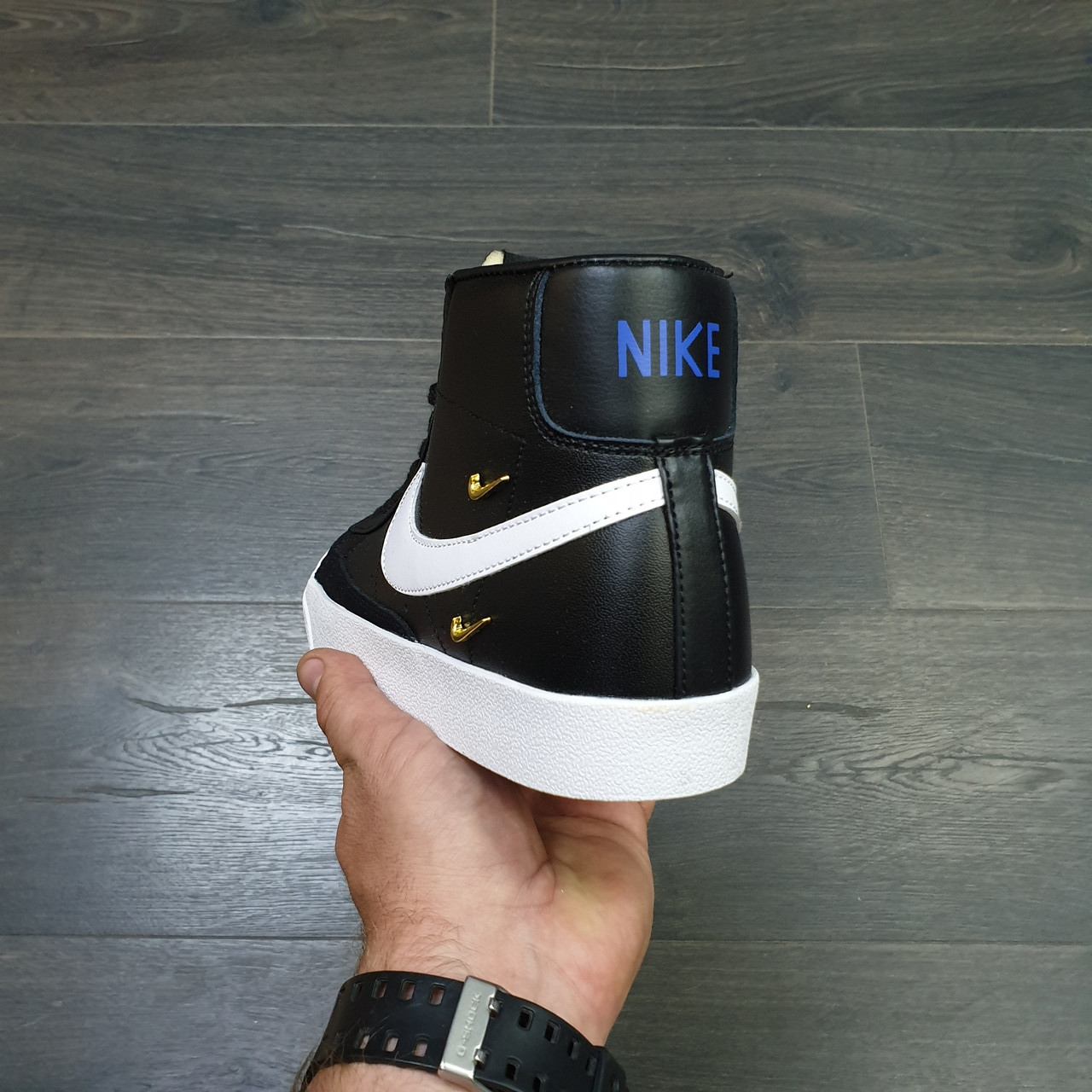 Кроссовки Nike Blazer Mid '77 VNTG Black White - фото 4 - id-p164576349