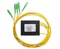 Оптический сплиттер PLC 1х4, SM, 3.0mm, 1.5M, корпус, SC/APC