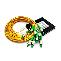 Оптический сплиттер PLC 1х8, SM, 3.0mm, 1M, корпус, FC/APC