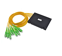 Оптический сплиттер PLC 1х8, SM, 3.0mm, 1M, корпус, SC/APC