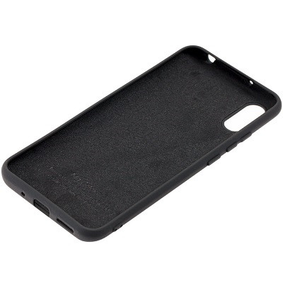 Силиконовый чехол Silicone Case черный для Xiaomi Redmi 9A - фото 2 - id-p164694771