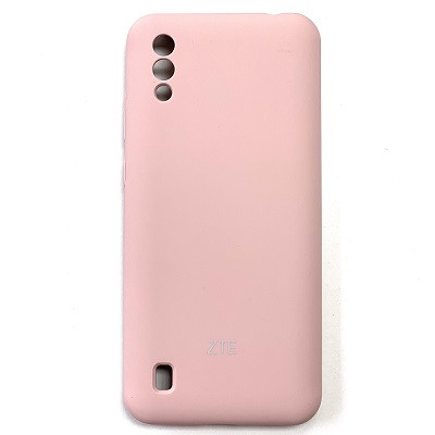 Силиконовый чехол Silicone Case светло-розовый для ZTE Blade A5 2020 - фото 1 - id-p164694794
