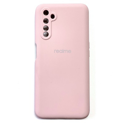 Силиконовый чехол Silicone Case светло-розовый для Realme 6 Pro - фото 1 - id-p164694800