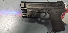 Детский пневматический пластиковый пистолет jin yin p.3809 с  фонариком КАЧЕСТВО