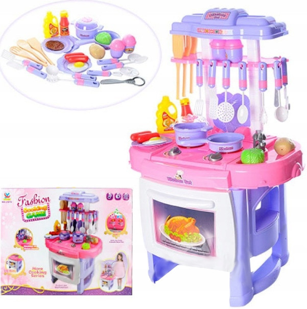 Детская игровая кухня арт. LY272, 28 предметов, свет звук ст - фото 1 - id-p164700429