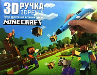 3D ручка 3dpen5 minecraft с трафаретами ст