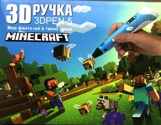 3D ручка 3dpen5 minecraft с трафаретами   ст