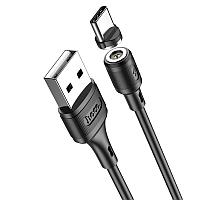 Зарядный магнитный USB дата кабель HOCO X52 Type-C, 3.0A, 1м, черный 555478