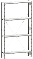 М-Про Концепт Стеллаж САМус (2000х1000х500)/4, нагр.100кг (основная секция с растяжкой)