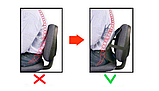 Ортопедическая спинка на сиденье TORSO с вертикальным массажером, 38×39 см, фото 4