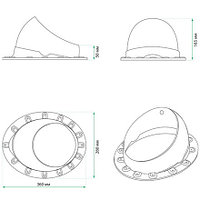 Проходной элемент Krovent Base-VT Seam 125/150 Коричневый Зеленый