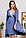 П16504 Сорочка женская для беременных и кормящих индиго/белый, фото 6