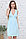 П16504 Сорочка женская для беременных и кормящих светло-голубой/белый, фото 2