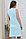 П16504 Сорочка женская для беременных и кормящих светло-голубой/белый, фото 3
