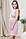П16504 Сорочка женская для беременных и кормящих пудровый/белый, фото 3