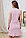 П16504 Сорочка женская для беременных и кормящих пудровый/белый, фото 4