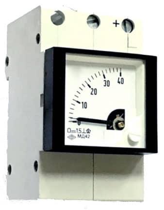 Амперметр постоянного тока МД42 (DIN-рейка) - фото 2 - id-p164765672